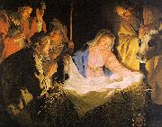 Gerrit van Honthorst Adoration of the Shepherds USA oil painting artist